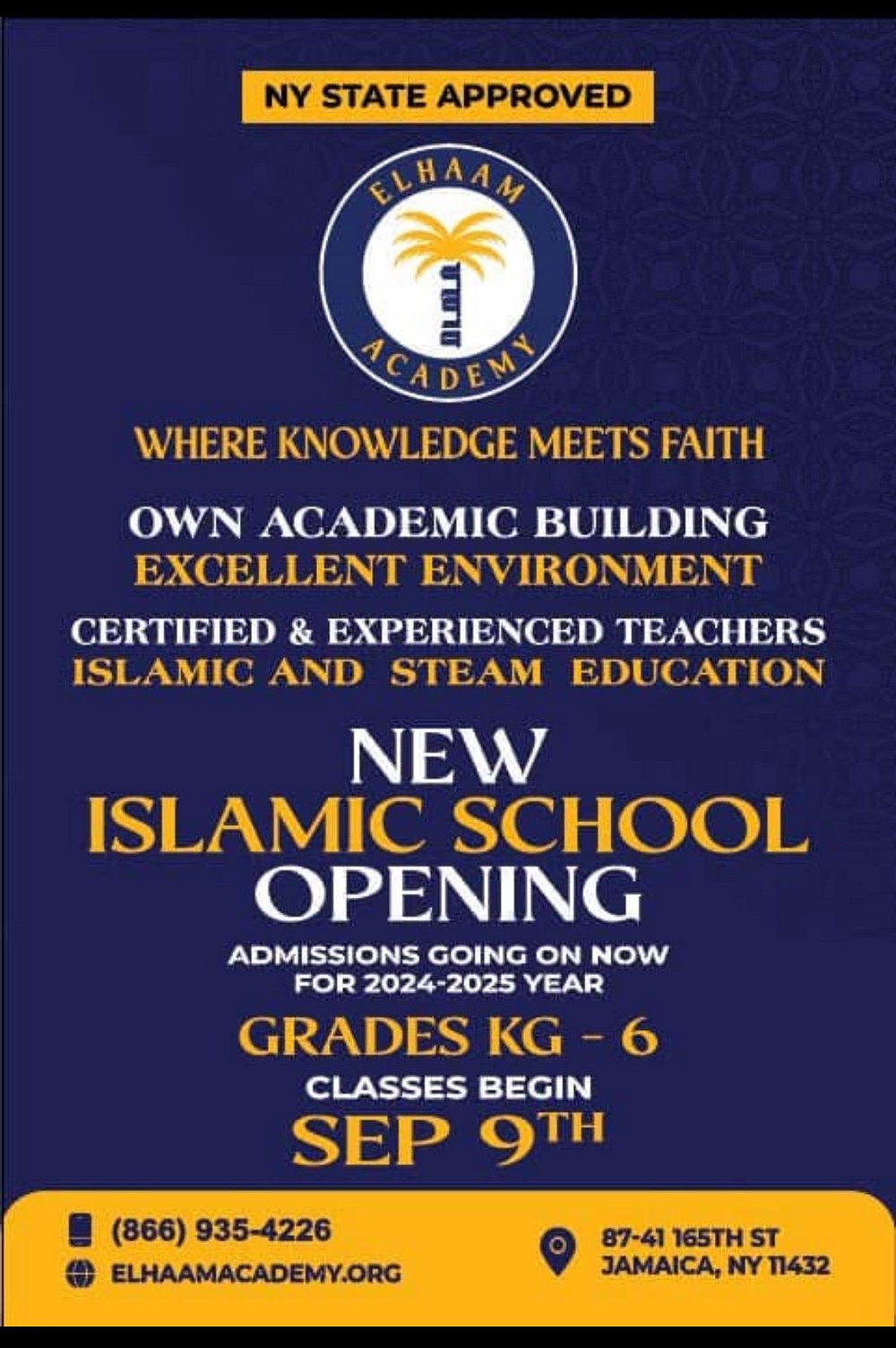 Elhaam Academy school launch